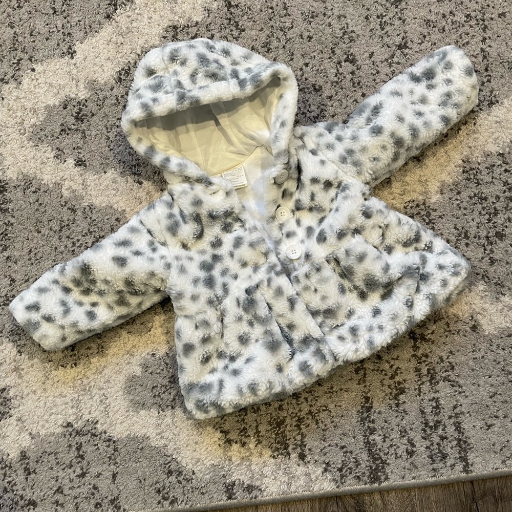 18M Toddler Leopard Coat
